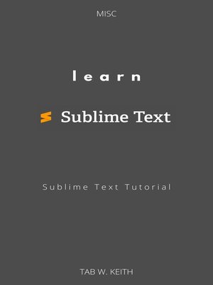 cover image of Learn Sublime Text